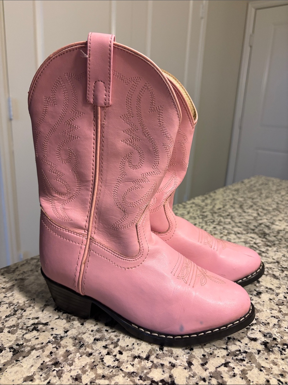 Kids Pink Cowboy Boots - Classic Western Style